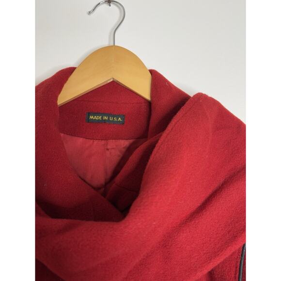 M.G. Kinsler Vintage The Great American Scarf Wool Coat Workers Union Old Money - Picture 7 of 10